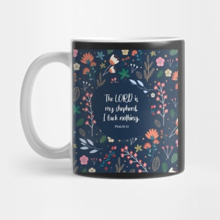 Psalm 23, The Lord is my Shepherd - Bible Scripture Mug